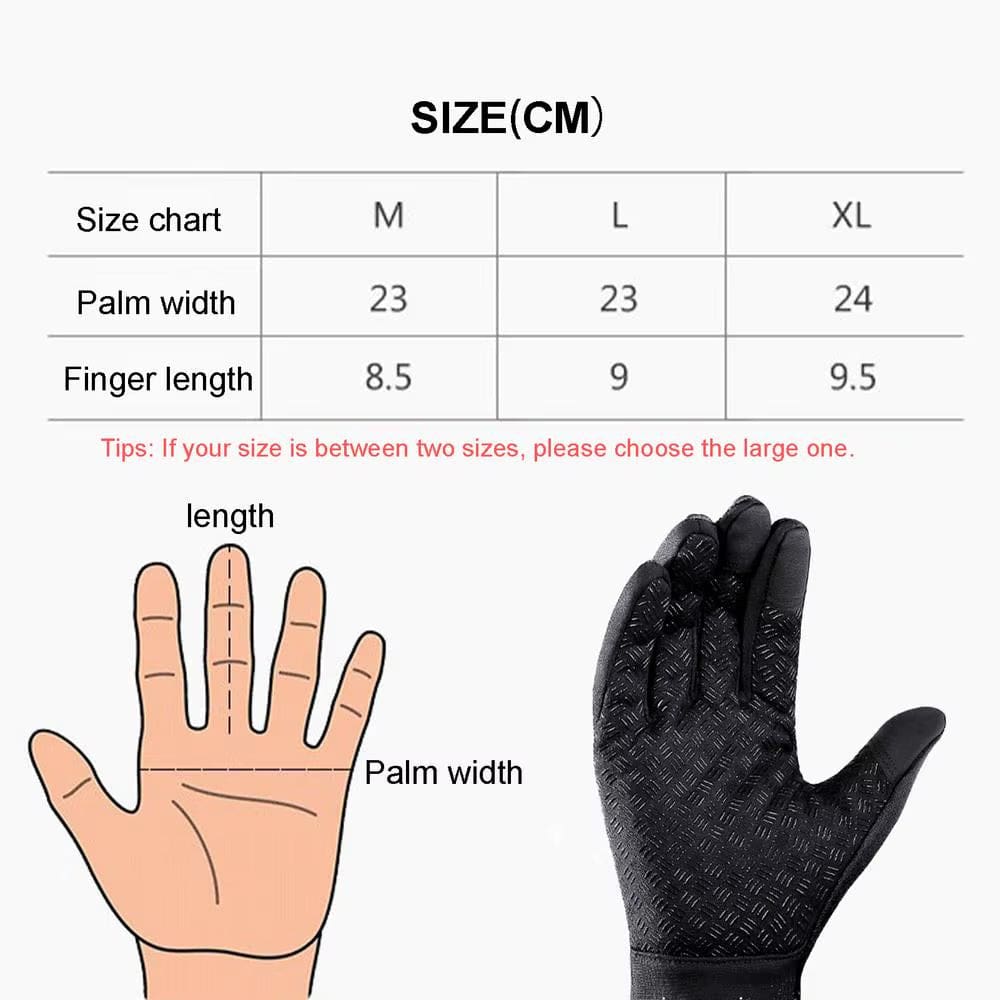 Rechargeable USB Heated Gloves - Waterproof Touchscreen Winter Gloves for Cycling & Outdoor